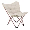 ProGression Butterfly Chair, Faltbarer Campingstuhl, Gepolsterter Klappstuhl Geeignet Für Strand Und Camping, Outdoor Loungesessel – 2,9 Kg, Beige