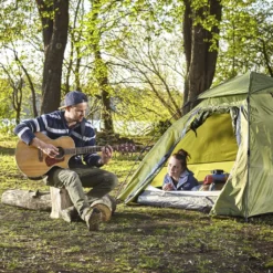 Where Tomorrow Pop Up Kuppelzelt Für 3 Personen 215 X 195 X 120 Cm Grau -Campingbedarf Geschäft 53fae029a4c484834afe62d2710bc130