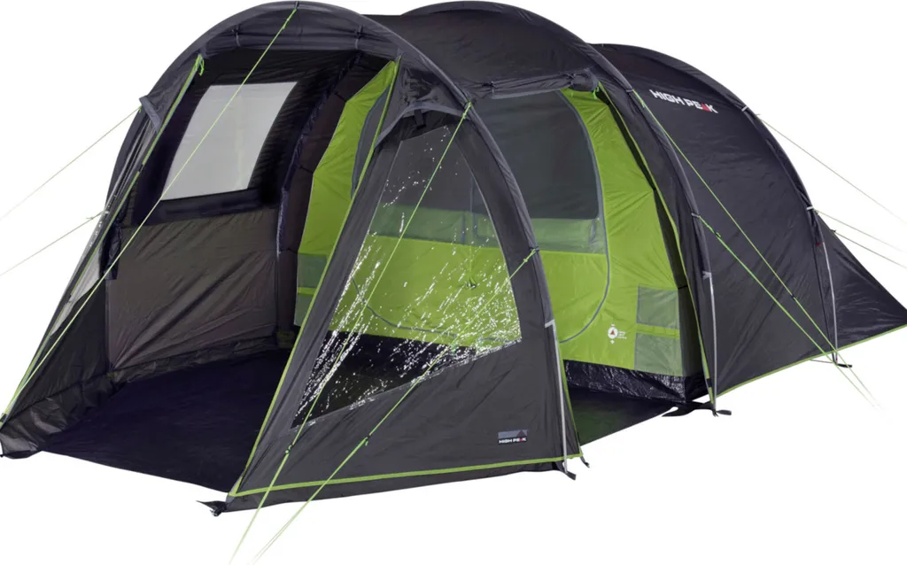 High Peak Paxos 4, Camping, Festrahmen, Tunnelzelt, 4 Person(en), 8,9 Kg, Grün, Grau