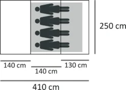 CampFeuer Zelt Smart Für 4 Personen | Blau/Grau, Tunnelzelt 2000 Mm Wassersäule 11 CampFeuer Zelt Smart Für 4 Personen | Blau/Grau, Tunnelzelt 2000 Mm Wassersäule -Campingbedarf Geschäft 57904a14e0b15a3e72f9449707604fc9 1