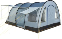 CampFeuer Zelt TunnelX Für 4 Personen | Grau / Blau | 5000 Mm Wassersäule -Campingbedarf Geschäft 585b4b725ad3aa23502df28c1e89f58f
