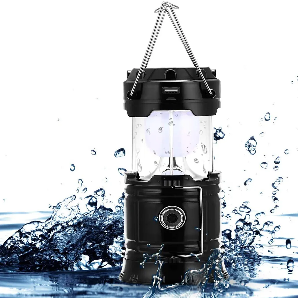 Solar-Camping-Handlicht, Tragbar, Superhelle LED-Taschenlampe, 30-35 Stunden Laufzeit, USB-Ladegerät, Powerbank, Elektronisches Licht, Outdoor, Wandern, Lesen, Notfall – Bild 4