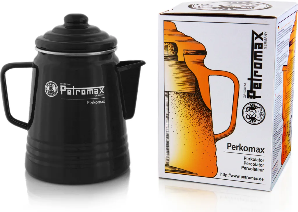 Petromax Tee- Und Kaffee-Perkolator Teekanne, Schwarz (9 Tassen); Per-9-s
