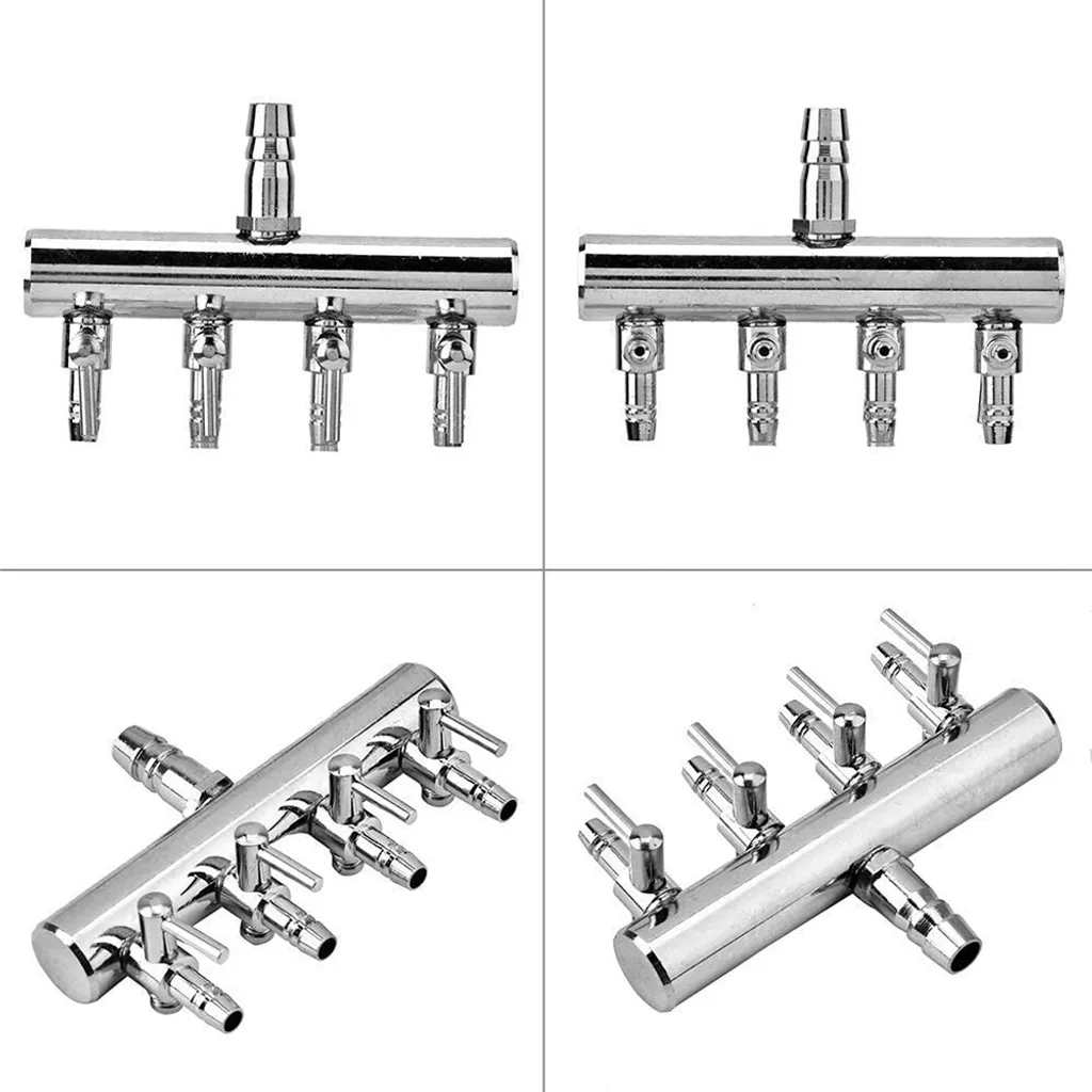 Aquarium Luftverteiler Luftstromregler Rückschlagventil Aquarium Luftregelventil Edelstahl Luftabsperrhahn Aquarium Luftpumpe Zubehör Für 6mm Schlauch Luftpumpe – Bild 8
