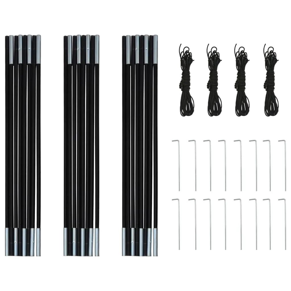 VidaXL Campingzelt 4 Personen Marineblau / Hellblau – Bild 7