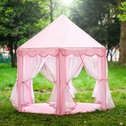 Kinderzelt Babyzelt Spielhaus Prinzessin Spielzelt Bällebad Spielhöhle Zelt Rosa