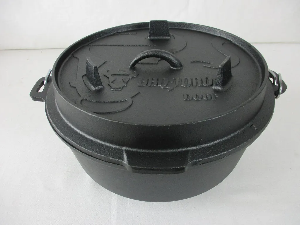 BBQ-Toro Dutch Oven DO6P, 7,3 L Premium Gusseisen Kochtopf, Gusstopf – Bild 8