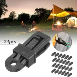 24x Campingzelte Planenhalter Planen Befestigung Klemme Clips Spanner Für Zelt Abdeckplane -Campingbedarf Geschäft 642380218695e525347a4061e2e65b9c