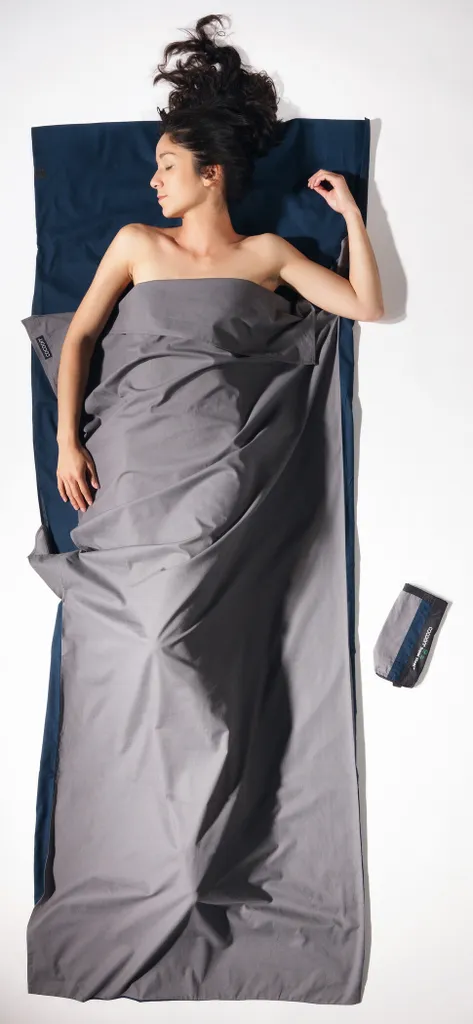 COCOON TravelSheet Baumwolle - Hüttenschlafsack, Farbe Cocoon:tuareg / Elephant Grey – Bild 3