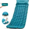 Isomatte Camping Aufblasbar, 9cm Dicke Isomatten Camping Ultraleicht Mit Kissen Isomatte Selbstaufblare Schlafmatte, Wasserdichte & Faltbare