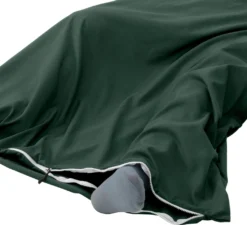 Traveler's Pal Hüttenschlafsack Aus 100% Baumwolle - Schlafsack Mit Reißverschluss An Seite Und Fußende - Leichter Und Dünner Inlett Sommerschlafsack Atmungsaktiv Und Hautfreundlich Patinagrün -Campingbedarf Geschäft 67960ea406fcefa6762479f0fa623e59