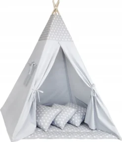 Tipi Zelt Für Kinder Spielzelt Tippi Kinderzelt Kinderzimmer Teepee Zelt Outdoor Indoor Modell 1 Mit Spielmatte Und 3 Kissen