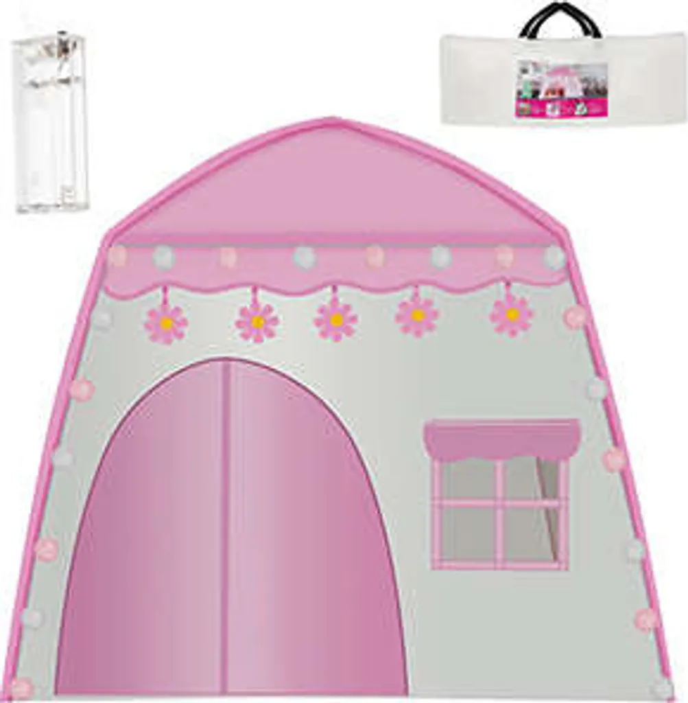 Kinderzelt Spielzelt Spielhaus Zelthaus Schloss Kinder LED-Lampen 17489 – Bild 10