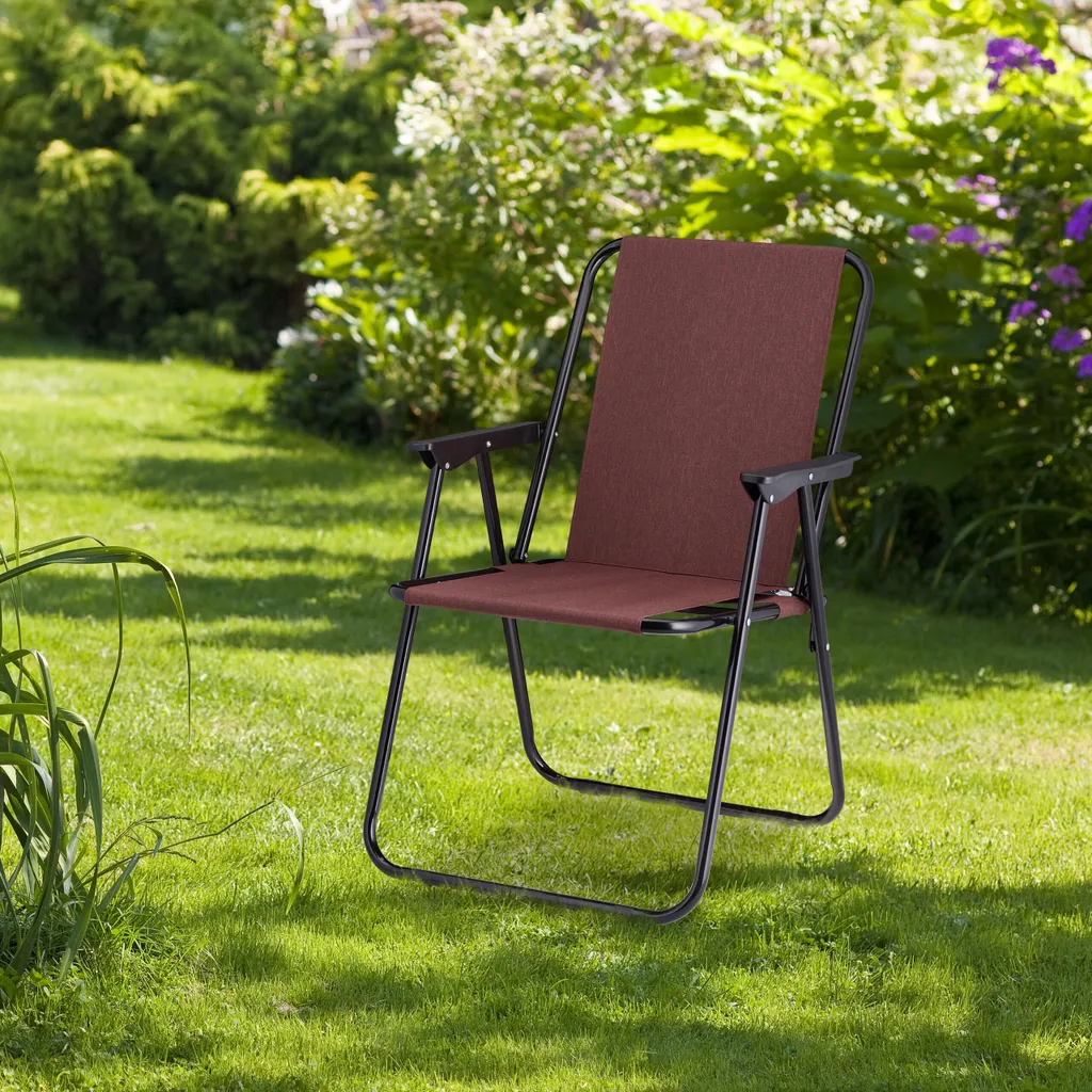 Relaxdays Klappbarer Campingstuhl Im 2er Set – Bild 5