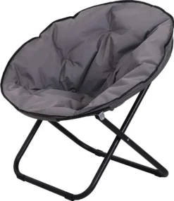 Outsunny Klappstuhl Klappsessel Campingstuhl Gartenstuhl Polstersessel Lounge Sessel Faltbar Metall + Oxfordstoff Grau 80 X 80 X 75 Cm -Campingbedarf Geschäft 6bf9cb1b6e3f0f692772146d22f22f36
