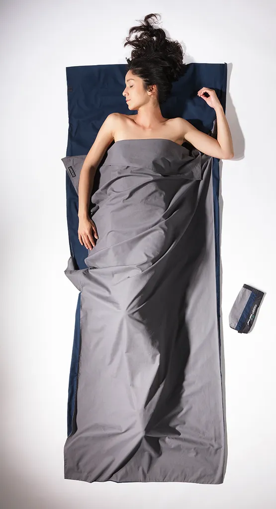 COCOON TravelSheet Baumwolle - Hüttenschlafsack, Farbe Cocoon:tuareg / Elephant Grey