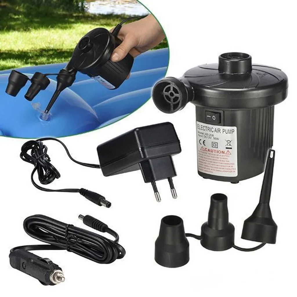 2 In 1 Elektrische Luftpumpe 12 / 230 V Gebläsepumpe Elektropumpe Kompressor