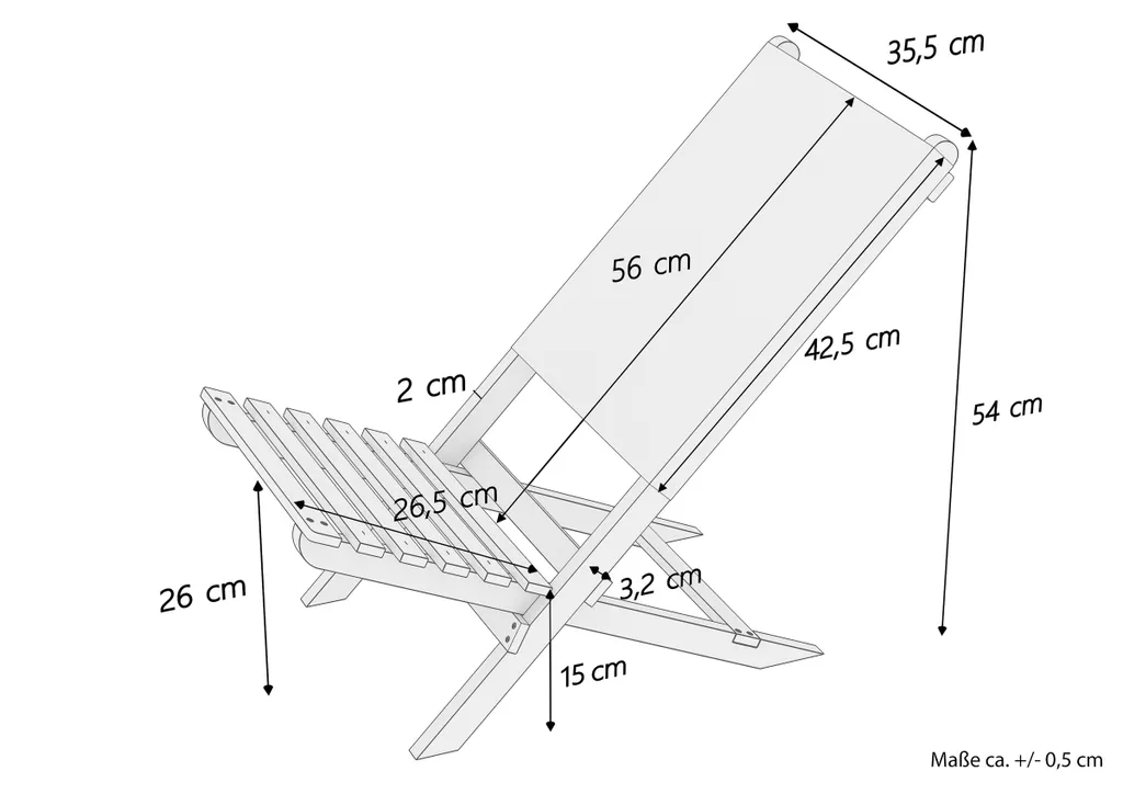 Klappstuhl Strandstuhl Anglerstuhl Gartenstuhl 10-351 – Bild 7