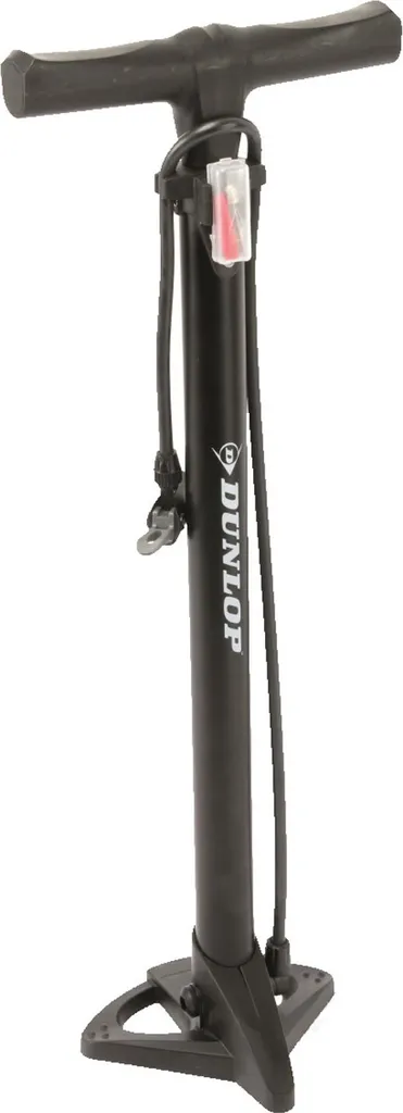 Dunlop Fahrradluftpumpe Für Alle Ventile, Tragbare Luftpumpe, Fahrradpumpe, Standpumpe, Schwarz – Bild 9