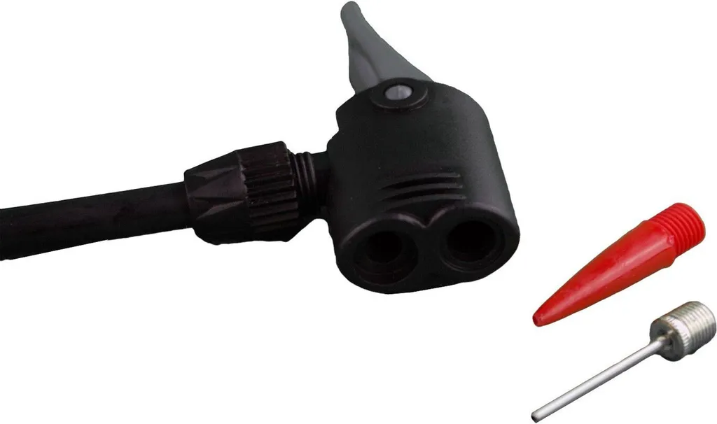 Dunlop Fahrradluftpumpe Für Alle Ventile, Tragbare Luftpumpe, Fahrradpumpe, Standpumpe, Schwarz – Bild 10