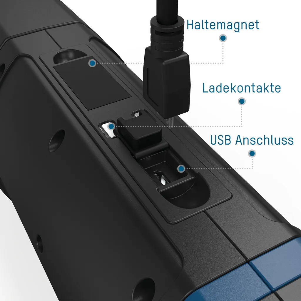ANSMANN Akku LED Handscheinwerfer Aufladbar - Mit 3 Modi (100%, 30%, Blinken) – Bild 6