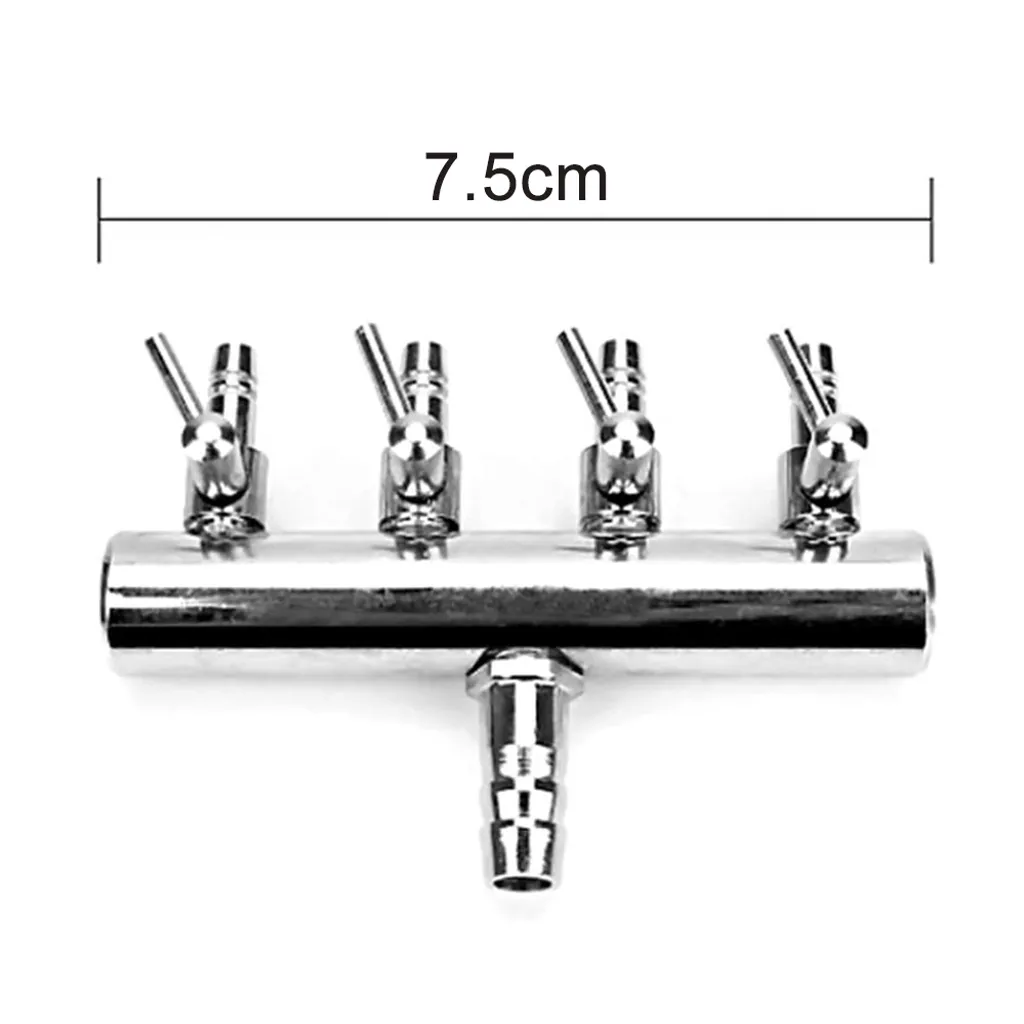 Aquarium Luftverteiler Luftstromregler Rückschlagventil Aquarium Luftregelventil Edelstahl Luftabsperrhahn Aquarium Luftpumpe Zubehör Für 6mm Schlauch Luftpumpe – Bild 5