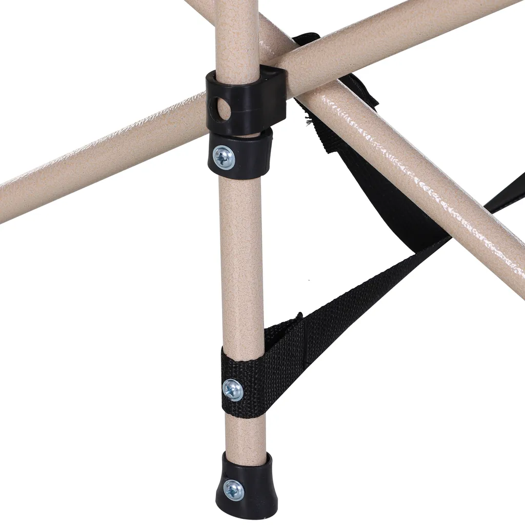 Outsunny Feldbett Mit Aufbewahrungstasche, Faltbares Campingbett, Campingliege, Inkl. Tragetasche, Stahl Oxford, Blau, 190 X 68 X 52 Cm – Bild 10