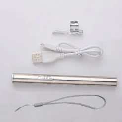 USB Mini Wiederaufladbare Taschenlampe Edelstahl Starkes Licht LED Medizinische Taschenlampen Tragbare Wasserdichte Lampe -Campingbedarf Geschäft 767bf30ed45ac11d9117ef9636b25d26