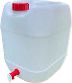 Wasserkanister Mit Deckel Und Hahn Camping Kanister Wassertank Behälter 20 Liter Weiß