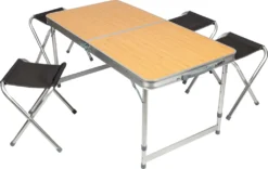COUNTRYSIDE® Campingmöbel-Set | Sitzgruppe | Klappmöbelset Mit 4 Stühlen
