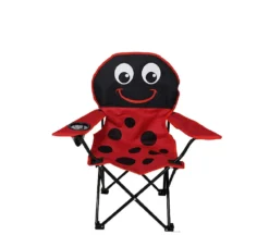 Linder Exclusiv Campingstuhl Für Kinder Mit Getränkehalter Rot