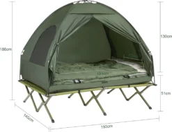 SoBuy® Feldbett,4in1-Zelt Mit Campingliege,Schlafsack,2 Personen,OGS32-L-GR -Campingbedarf Geschäft 78fe10ff6a132fbef39ed2ef2ca24fa1 1