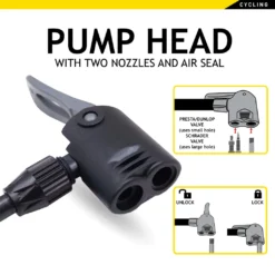 Fahrradpumpe Mit Manometer - Luftpumpe Für Alle Ventile - Standpumpe Für Dunlop-Ventil - Presta-Ventil Und Auto-Ventil - Schwarz -Campingbedarf Geschäft 79ba9d2fccfbbdab486ca320bf5b5c71