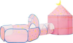 VidaXL Spielzelt Mit 250 Bällen Rosa 301x120x128 Cm -Campingbedarf Geschäft 7a53ecdd1f006da1d78882335e1cc135