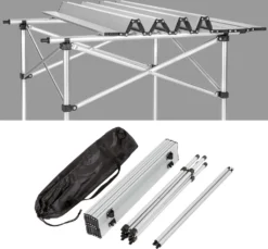 Tectake Camping Klapptisch Aus Aluminium Inkl. Tasche 70x70x70cm - Grau -Campingbedarf Geschäft 7ea9435efda2be56568e99b00ed40885