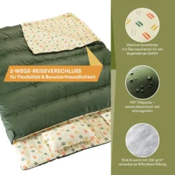 Skandika Deckenschlafsack Iceland Double, Dunkelgr -Campingbedarf Geschäft 80e4cd56e83b3c44d836f26edf7ac296