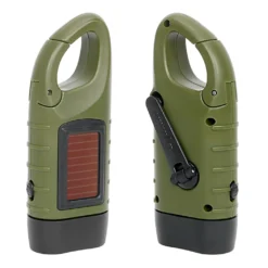 2x Handkurbel Solar Dynamo Taschenlampe Licht Outdoor Reise Notfall LED Taschenlampe, Grün -Campingbedarf Geschäft 8368f62359e4363c496309355646ca40 1