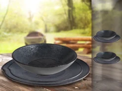 APS Campinggeschirr, Melamin Geschirrset, Picknickgeschirr Für Wohnmobil, Boot