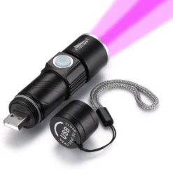 UV Taschenlampe Ultraviolette Lampenjagd 395nm Torch 4 Modi Blacklight Taschenlampen -Campingbedarf Geschäft 8934109e97b9a9db2f8f54514fcba0e6