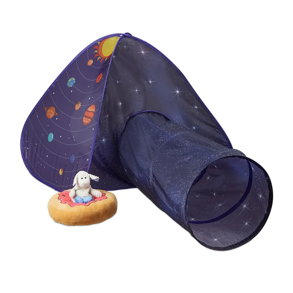 Relaxdays Pop Up Spielzelt Weltraum