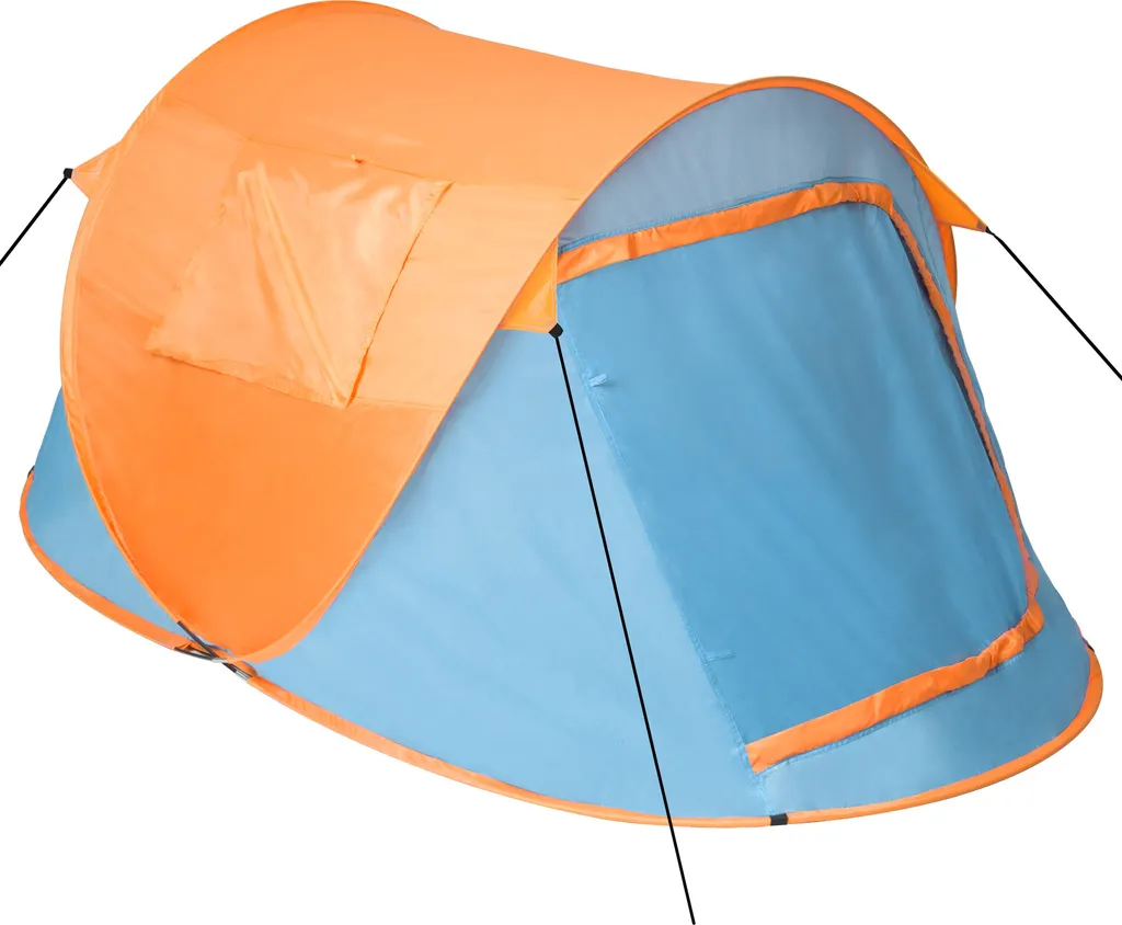Tectake Pop-Up Wurfzelt - Blau/orange – Bild 4