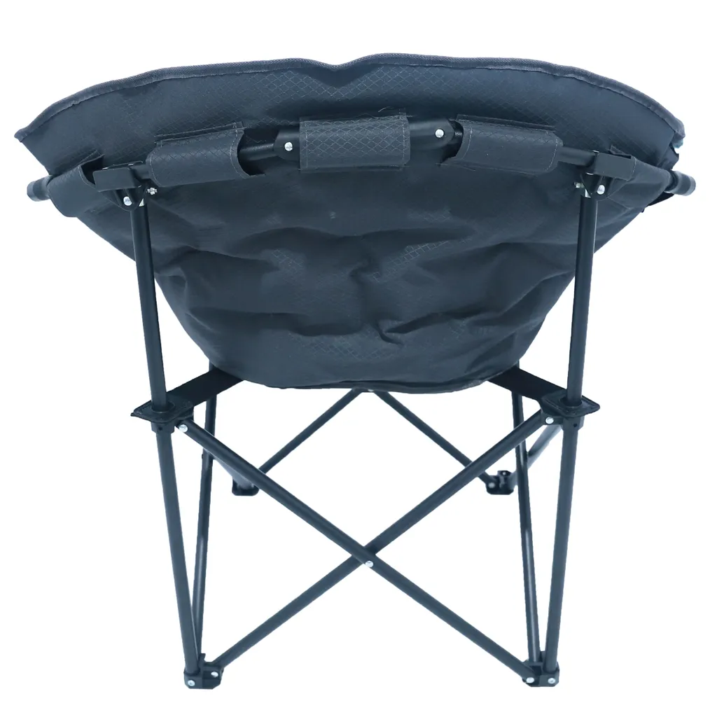 Campingstuhl Set Mit Hocker Faltbar Gepolstert Rip Stop Polyester – Bild 3