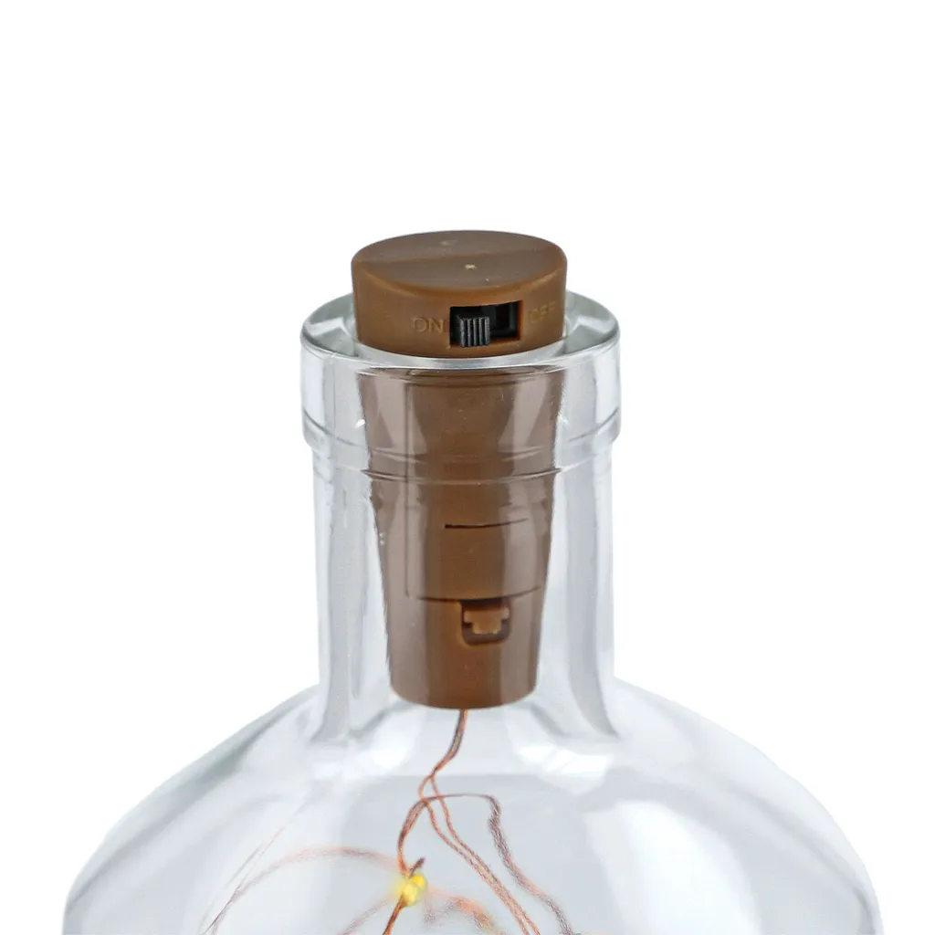 Flaschenlicht Mit LED-Lichterkette Und Gravur "Freunde Sind Wie Sterne" – Bild 3