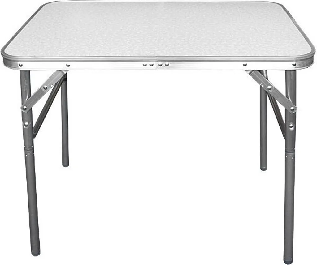 Camp Active Campingtisch - Klappar - Leicht - Höhenverstellbar Von 25 Bis 59CM - Tischplatte 75 X 55 CM - Aluminium/MDF - Weiß – Bild 11