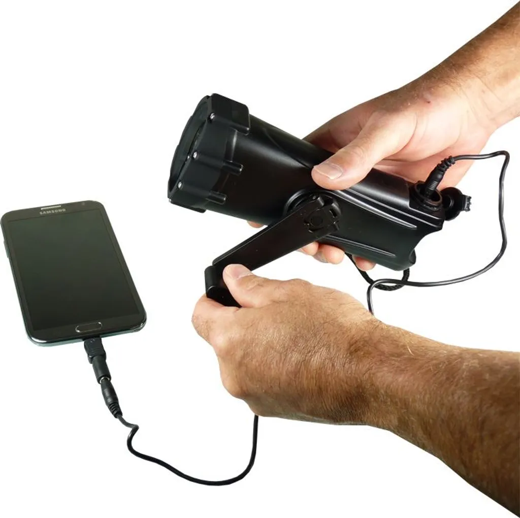 PowerPlus Shark - Dynamo LED Taschenlampe And Notfall Charger - Wasserdicht – Bild 9