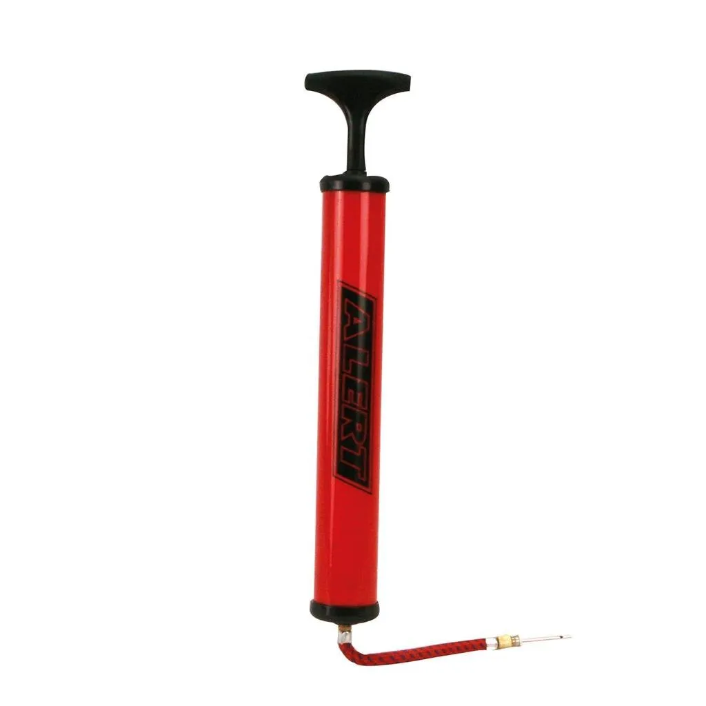 Metall Ballpumpe Luftpumpe 2 Ballnadeln Schlauch Für Fußball Ball Basketball Hüpfball – Bild 2