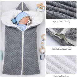 Neugeborenen Wickeldecke, Multifunktional Winter Warme Schlafsack Kinderwagen Decke Für 0-12 Monate Baby Jungen Oder Mädchen -Campingbedarf Geschäft 8f9be11fac5c1e440fc71b62c2eca2c5