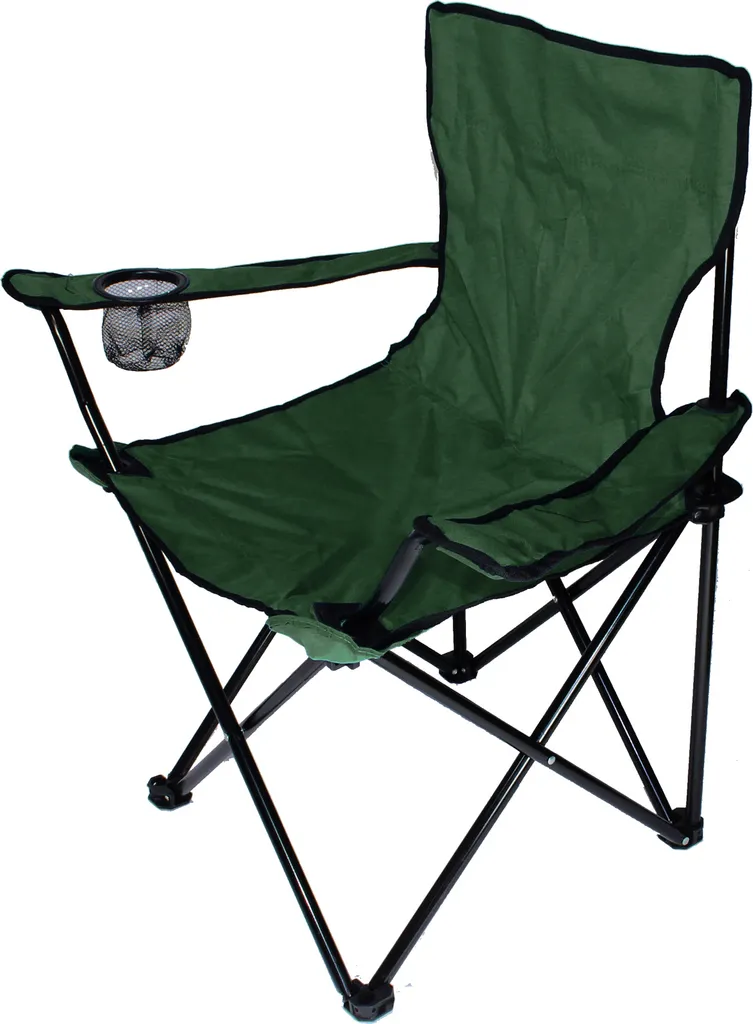 Linder Exclusiv Campingstuhl Mit Getränkehalter, Anglersessel Grün 3 Linder Exclusiv Campingstuhl Mit Getränkehalter, Anglersessel Grün