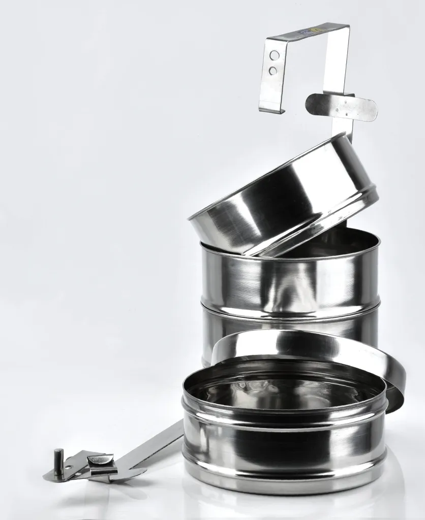 KOCHGESCHIRR Edelstahl Outdoor Camping Picknick Topfset COOKINI 4 X 1 L – Bild 2