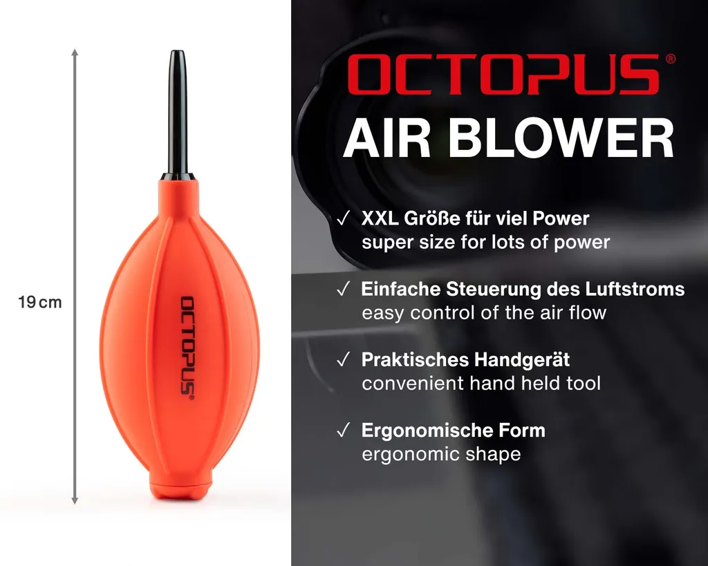 Octopus Blasebalg Zur Kamera-Reinigung, Airblower Für Alcohol Ink – Bild 2